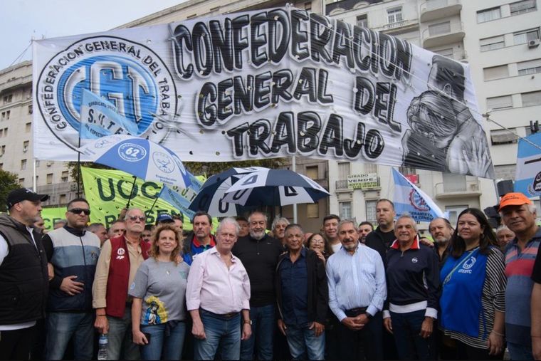 La CGT se desmarca de CFK. Foto: Cuenta de X @cgtoficialok