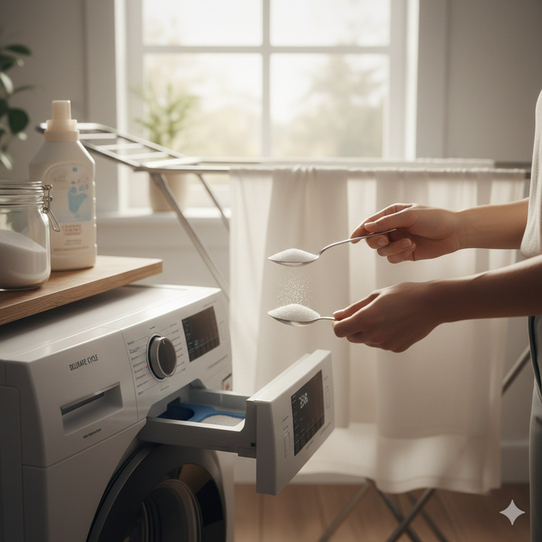 Una manera de no planchar las cortinas. Fuente: IA Gemini.