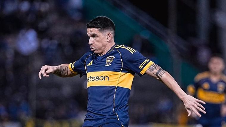Lautaro Blanco, el autor del 1-0 de Boca ante Athletico Paranaense.