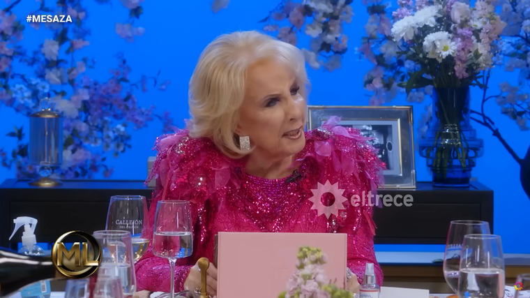 Mirtha Legrand se mostró muy molesta con la candidatura de Cristina. Foto: captura de pantalla TV/ El Trece. 