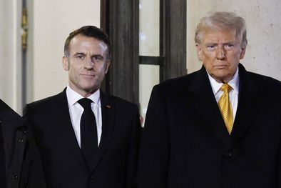 Emmanuel Macron y Donald Trump durante un pasado encuentro. Foto NA&nbsp;