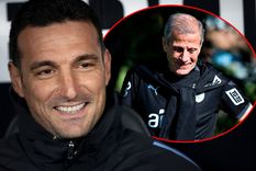 Lionel Scaloni saludó al Maestro Tabárez en su homenaje.