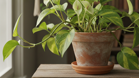 Es posible lograr que el potus florezca. Fuente: IA Gemini. Es posible lograr que el potus florezca. Fuente: IA Gemini.