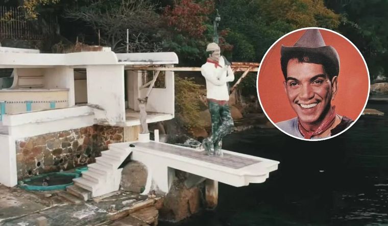La espléndida mansión de Cantinflas hoy se encuentra en ruinas.