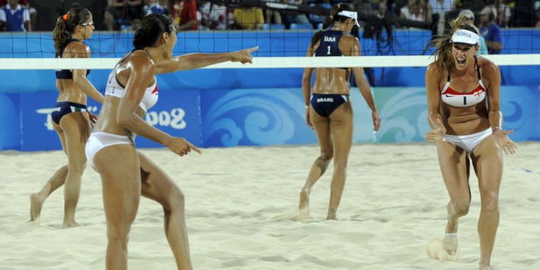 Las georgianas Santanna y Martins das Chagas, seguirán en Beijing. Foto: EFE