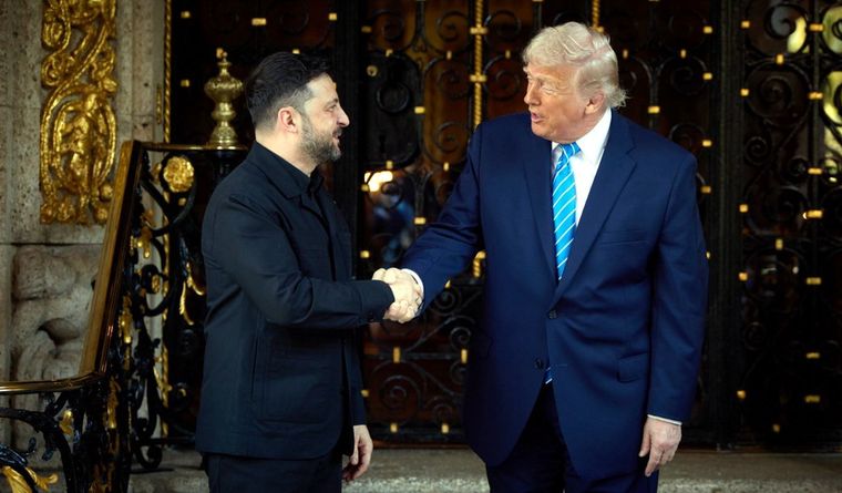 Volodímir Zelenski se vio con Donald Trump para hablar de la posible paz en Ucrania. Foto Dpa