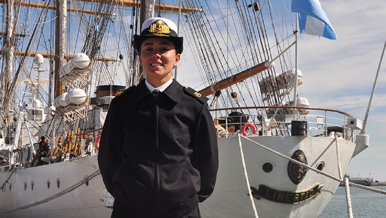 Sofía Diamante, la joven mendocina que se enamoró del mar.