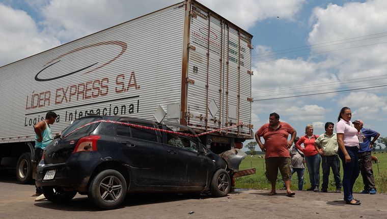 El accidente ocurrió sobre la Ruta Falcón. Foto: EFE