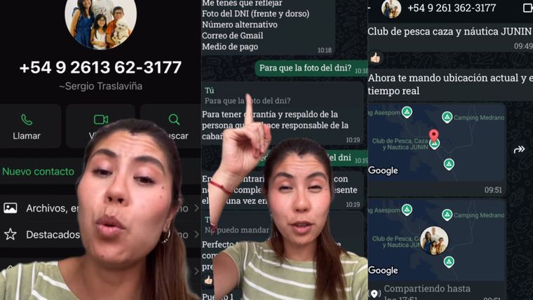 La locutora denunció a un hombre que utiliza su imagen y la de su familia. La locutora denunció a un hombre que utiliza su imagen y la de su familia.