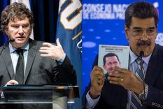 Javier Milei y Nicolás Maduro. Foto: EFE