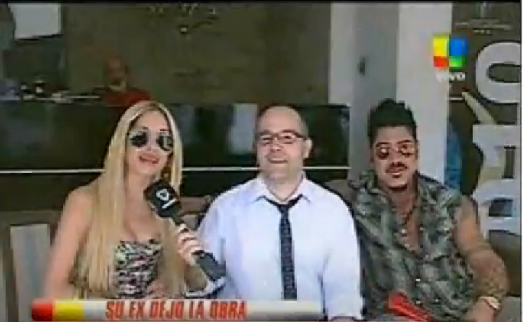 Ricardo Fort y Vanesa Carbone en Infama. Créditos: Captura de pantalla / América TV Ricardo Fort y Vanesa Carbone en Infama. Créditos: Captura de pantalla / América TV