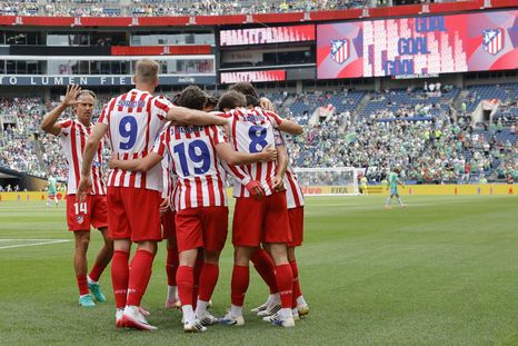 El Atlético de Madrid venció 3-1 al Seattle Sounders y consiguió sus primeros 3 puntos en el Grupo B. El Atlético de Madrid venció 3-1 al Seattle Sounders y consiguió sus primeros 3 puntos en el Grupo B.