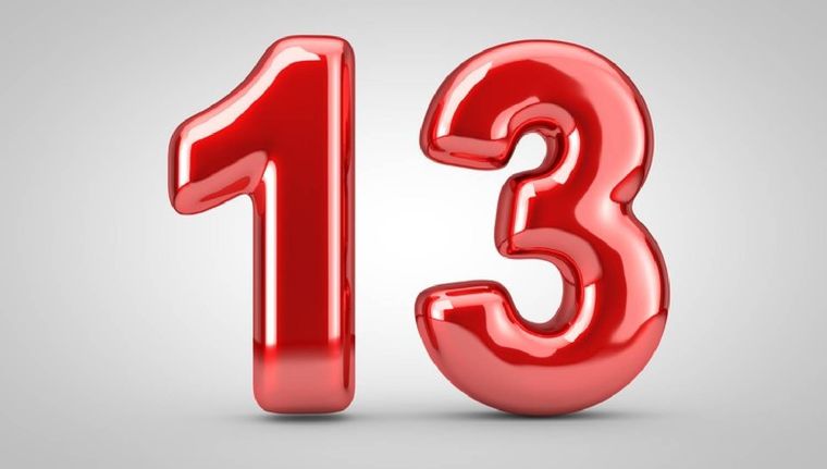 Asociado a la mala suerte, el 13 en la numerología se muestra diferente (Shutterstock). Asociado a la mala suerte, el 13 en la numerología se muestra diferente (Shutterstock).