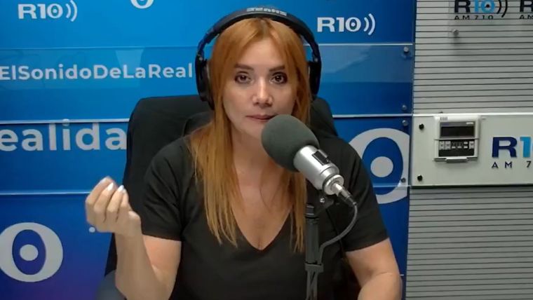 La comunicadora fue letal. Foto: captura de pantalla/ Radio 10.&nbsp;