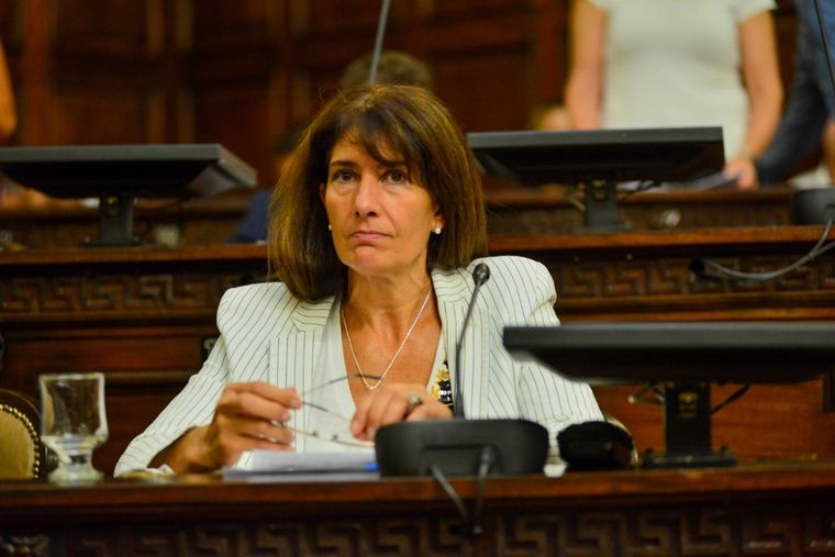 La diputada Marisa Garnica, del frente de Todos.