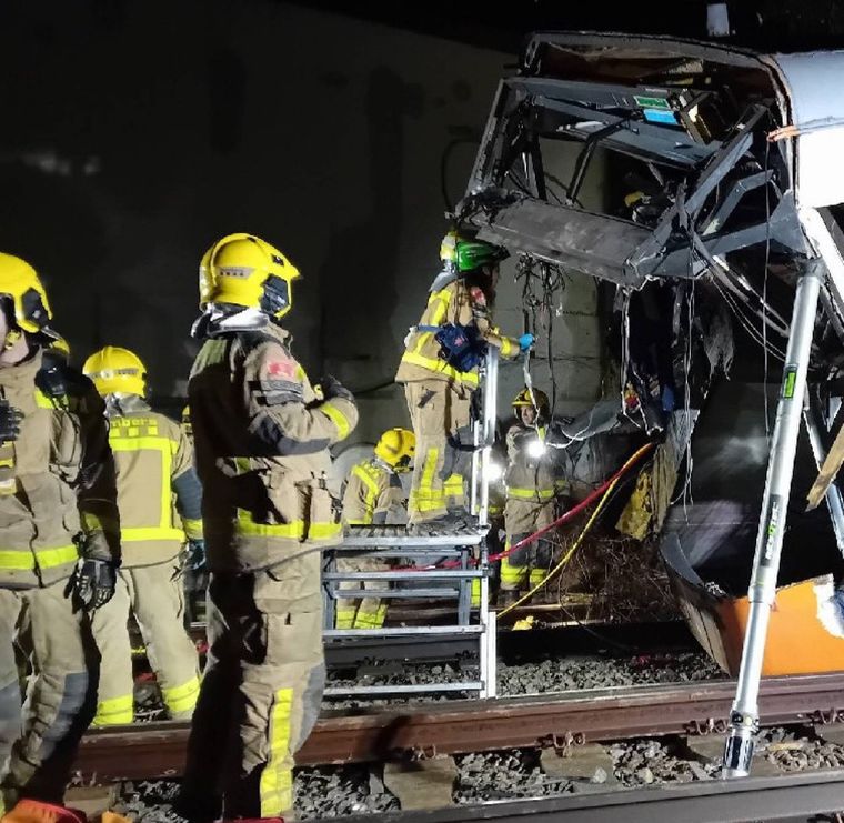 Las imágenes del grave accidente en Barcelona. Las imágenes del grave accidente en Barcelona.