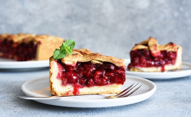 Cherry pie Una receta simple y deliciosa para hacer en minutos Foto: Shutterstock