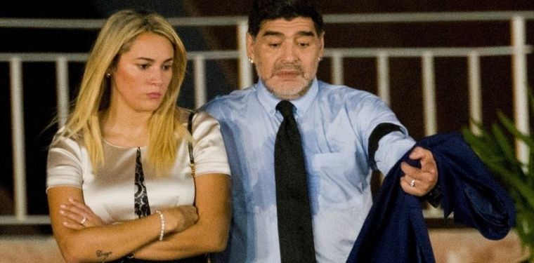 Rocío Oliva y Diego Maradona