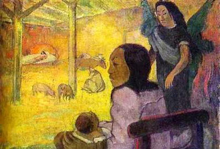 Nativity, de Paul Gauguin (1896). Foto: pintura.aut.org