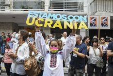 Marchas en contra de la guerra en todo el mundo Foto: Télam Marchas en contra de la guerra en todo el mundo Foto: Télam