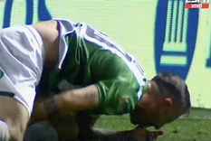 El volante de Banfield sufrió una terrible lesión. Foto: Captura de pantalla