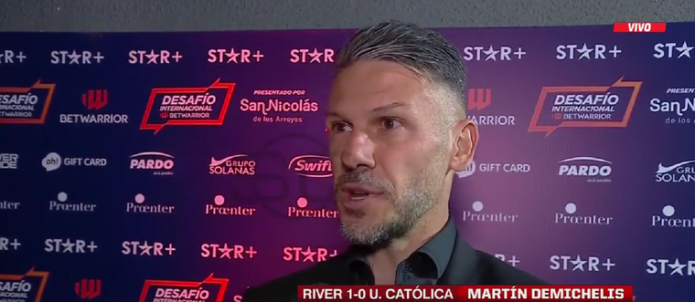 Demichelis habló por primera vez tras los rumores de crisis en River
