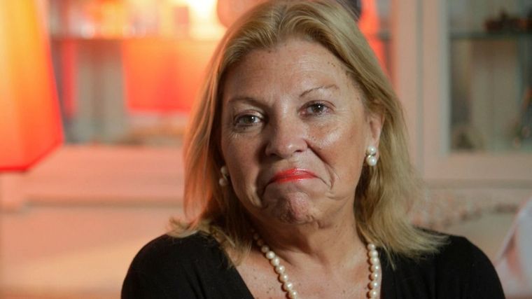 La líder de la Coalición Civica, Elisa Carrió.