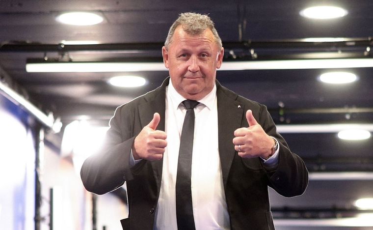 Ian Foster, contento. Su equipo jugará la final. Foto: All Blacks