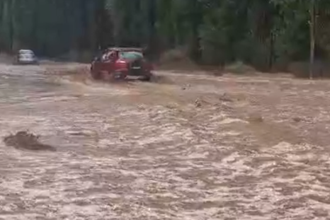 granizo en alta montana: una fuerte tormenta afecto uspallata y complico la ruta 7 granizo en alta montana: una fuerte tormenta afecto uspallata y complico la ruta 7