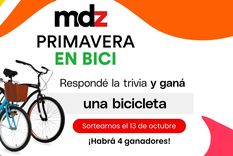 Concurso MDZ: Primavera en bici En esta nota anunciamos los 4 ganadores del concurso. Foto: MDZ