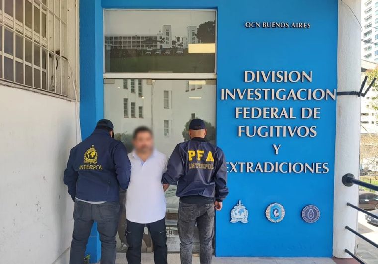 El acusado tenía pedido de captura internacional y fue hallado en Haedo, Buenos Aires Foto: NA