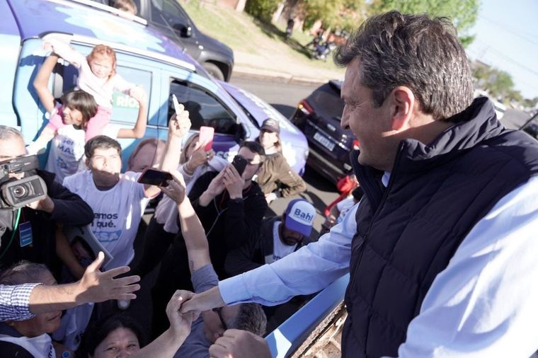 Sergio Massa en Entre Ríos. El viernes llegará a Mendoza Foto: Prensa Sergio Massa