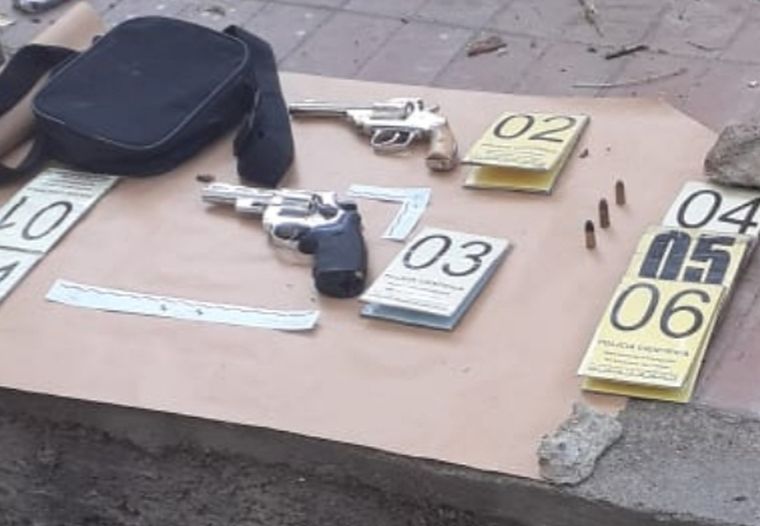 Armados Estas son las armas que llevaban los sospechosos.