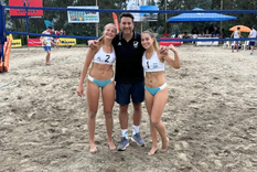 Victoria Sancer y Ema Schnidrig lograron el segundo puesto en Quito. Foto: FEVA