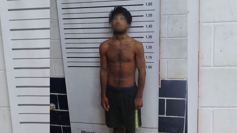 Uno de los detenidos en Las Heras.&nbsp;