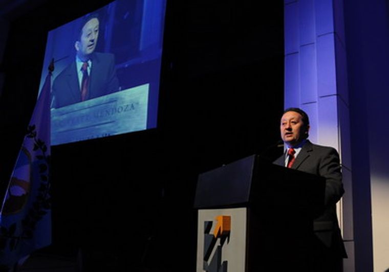 Jaque dio un discurso ante empresarios mendocinos. Foto: Alf Ponce / MDZ