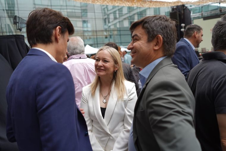 Hebe Casado y De Marchi en las actividades de la Fiesta de la Vendimia de este año. Foto: MDZ