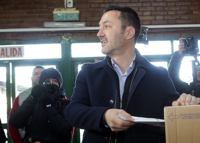 Petri votó y viajará a Buenos Aires para esperar el resultado. Foto: Prensa Luis Petri