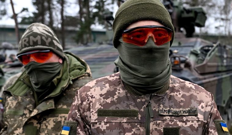 mercenarios Ucrania Las tropas de Ucrania cuentan con miles de mercenarios. Foto: Efe.