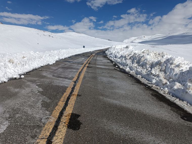 El temporal de nieve obliga a mantener cerrado el paso Pehuenche. Las condiciones siguen complicadas en alta montaña. Foto: Archivovisibility