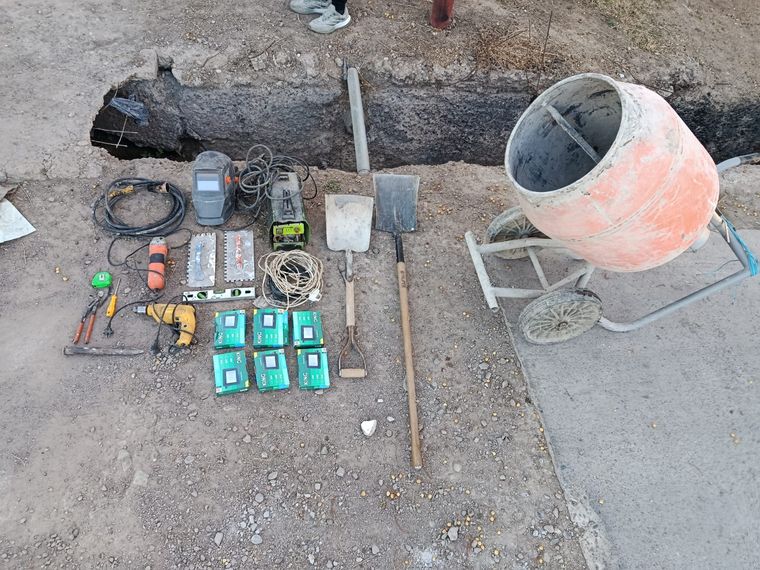 Todos los elementos sustraídos que fueron recuperados por los policías lasherinos. Todos los elementos sustraídos que fueron recuperados por los policías lasherinos.