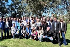Foto de familia del primer encuentro del año del PRO bonaerense en la localidad de Lobos Foto: Prensa PRO