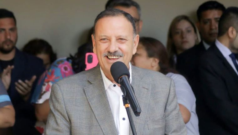 El gobernador Quintela reafirmó su candidatura a presidir el PJ. Foto: Facebook Ricardo Quintela