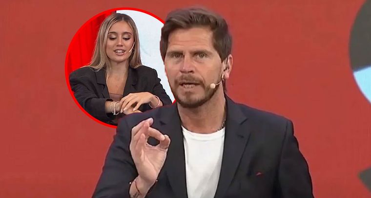 El Pollo Vignolo y sus bromas a Morena Beltrán. Foto: MDZ