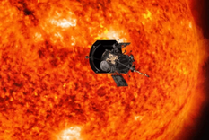 La sonda, cerca del Sol. Foto: NASA