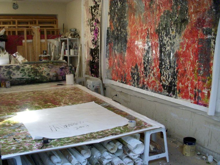 Detalle del hogar del artista.