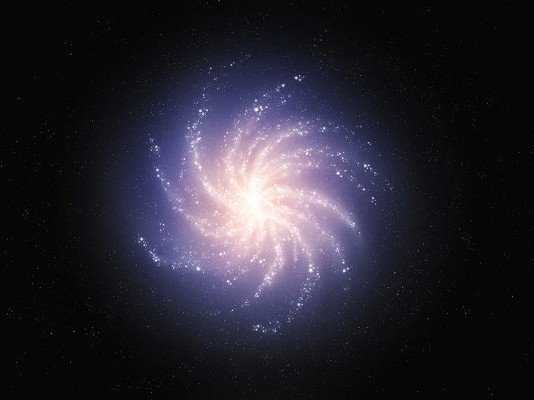 Esta galaxia tiene una forma que no debería tener por su edad. Foto: Shutterstock