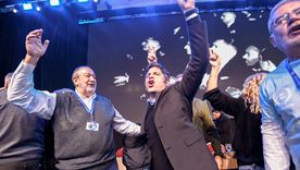 Axel Kicillof junto a Héctor Daer en Córdoba.