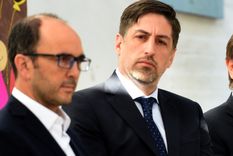 El ministro Trotta y el director de la DGE mendocina, José Thomas. Foto: Pachy Reynoso / MDZ