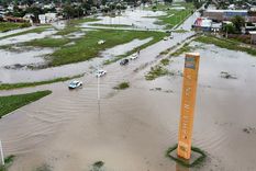 Temporal en Bahía Blanca. Foto: EFE